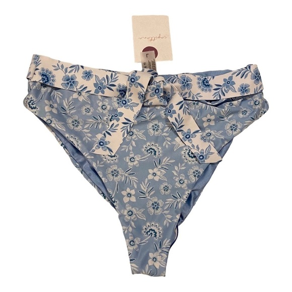 Capittana Lina Floral Belted Swim Bottom NWT - Picture 2 of 7